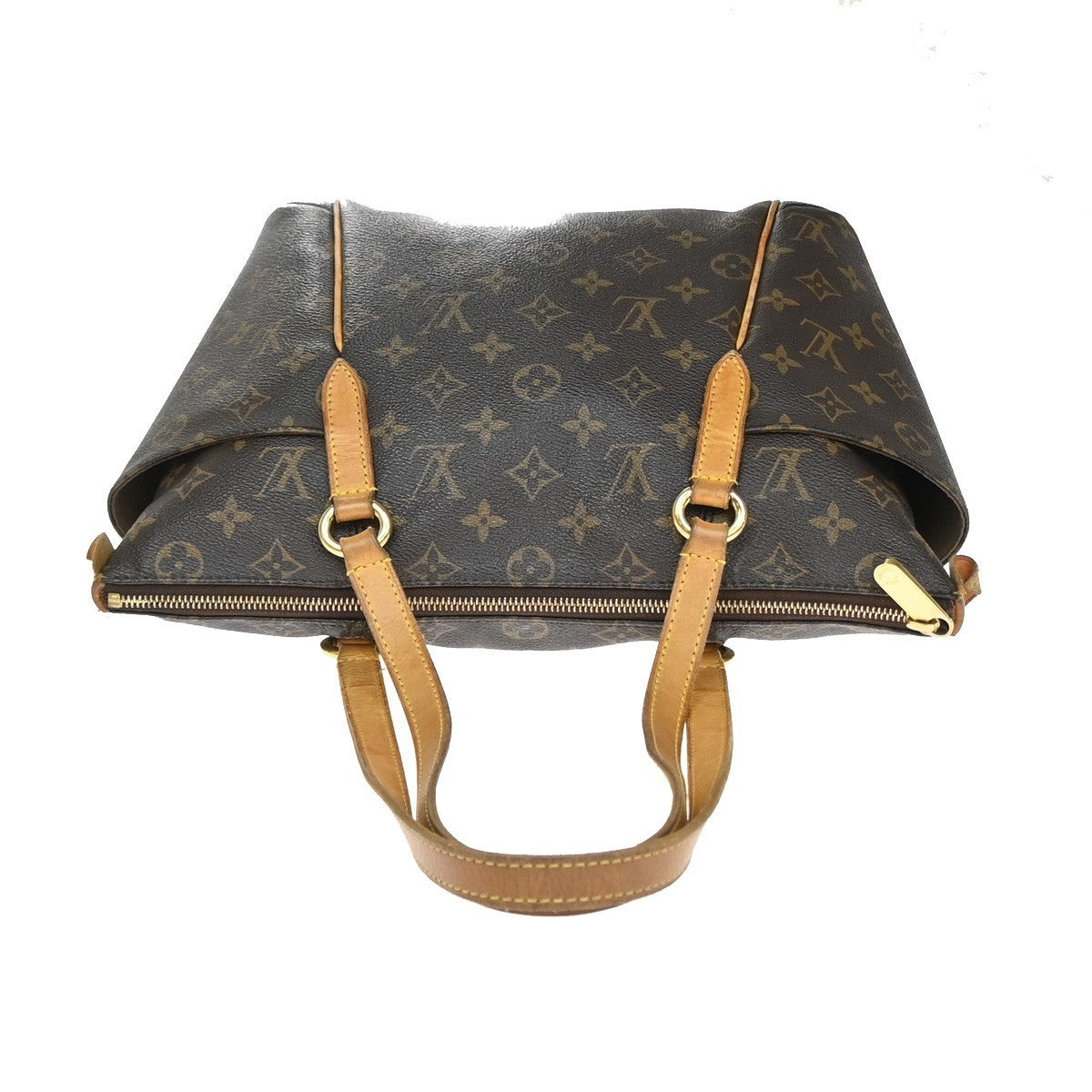 LOUIS VUITTON Logo Totally PM Shoulder Bag Monogram Leather Brown M56688 99YJ098