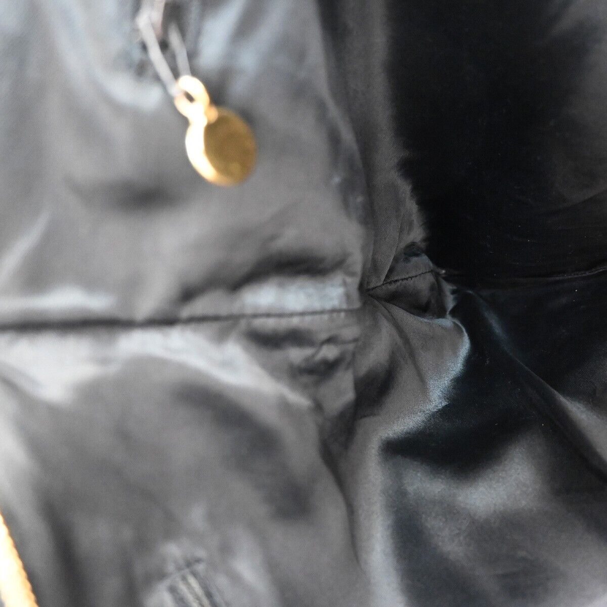 CHANEL CC Logo Chain Shoulder Tote Bag Caviar  Leather Black GHW Italy 683RJ715