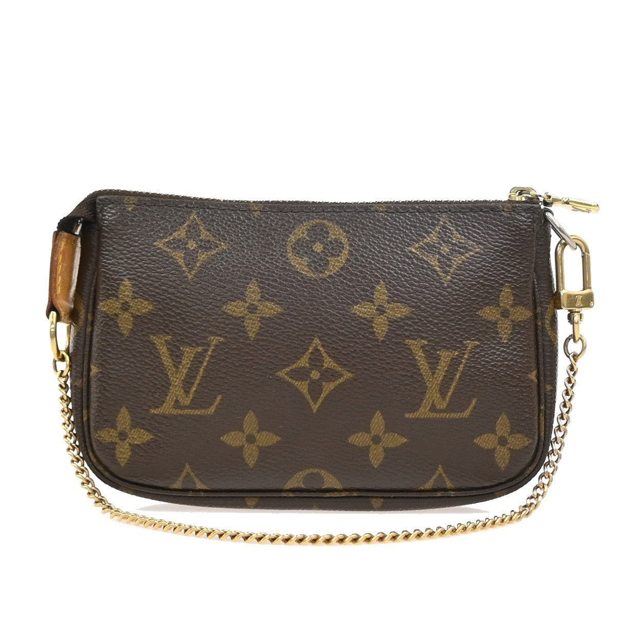 LOUIS VUITTON Mini Pochette Accessoires Hand Bag Monogram Leather M58009 77SA051