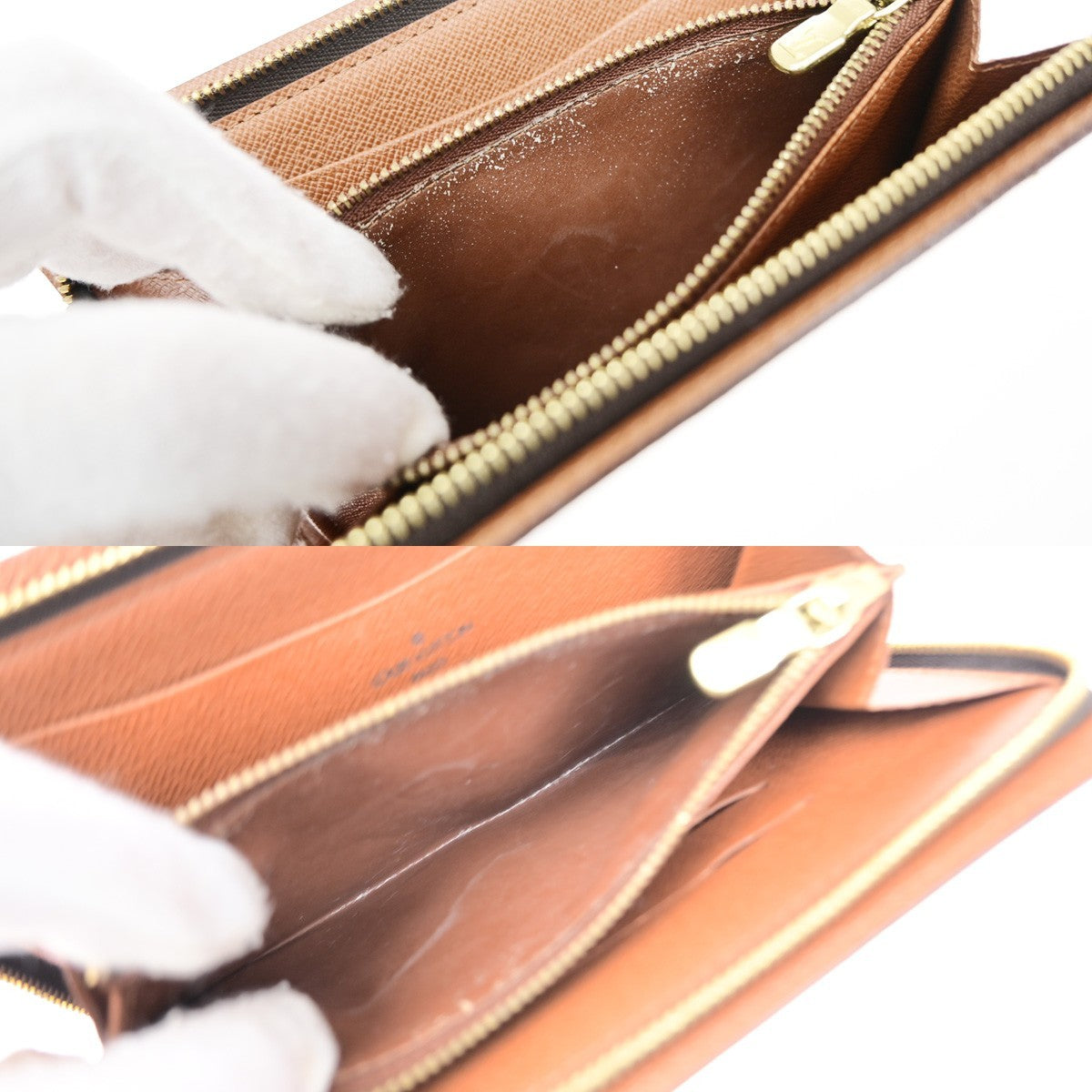 LOUIS VUITTON Porte Monnaie Zip Ling Wallet Monogram Leather BN M61727 80YJ246