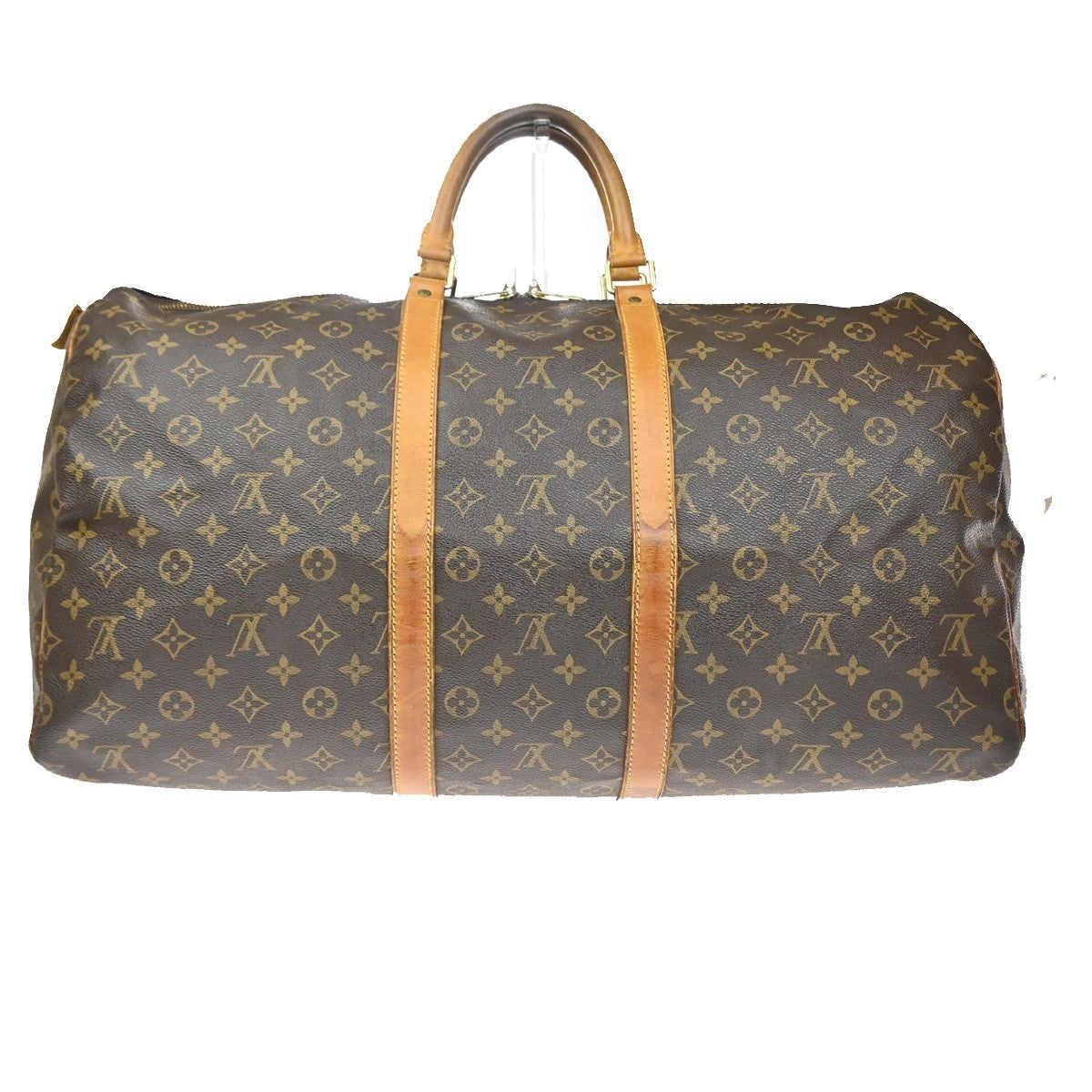 LOUIS VUITTON Keepall 55 Travel Hand Bag Monogram Leather Brown M41424 81PA007