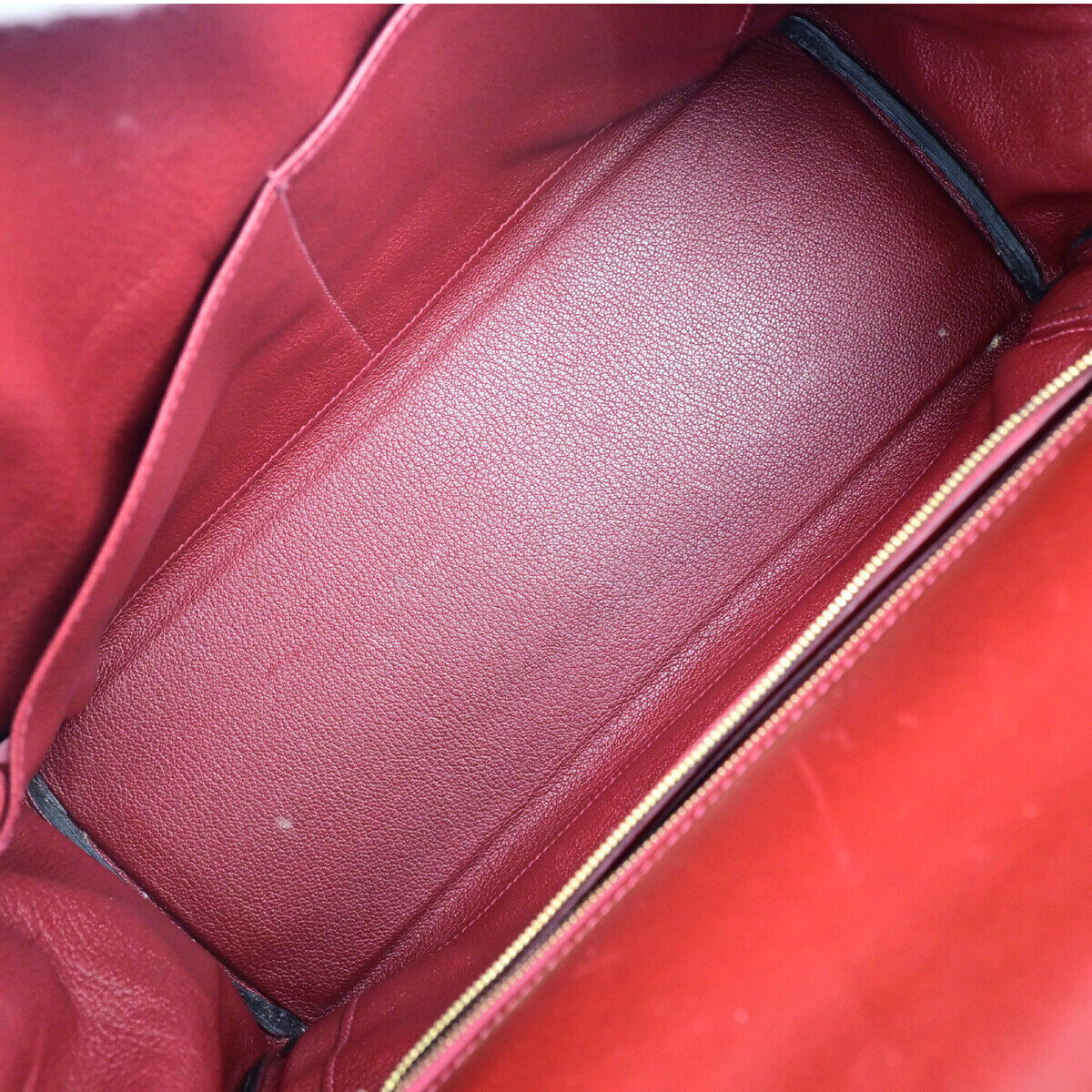 HERMES Kelly 32 Retourne 2Way Hand Bag □F Vibrato Leather Rouge H GHW 6030RK681