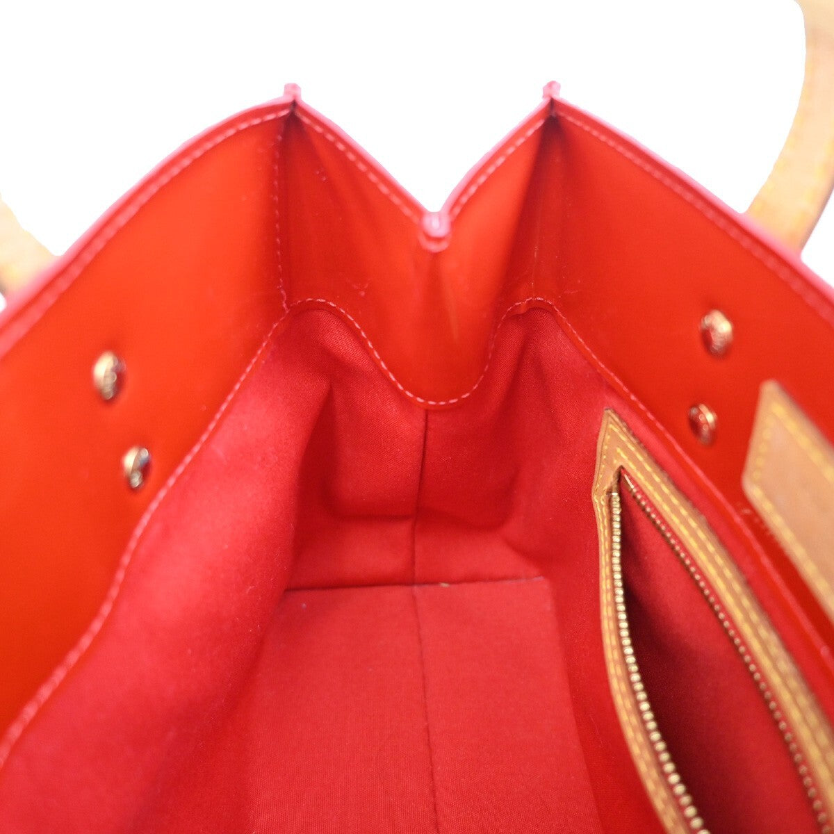 LOUIS VUITTON Read PM Hand Bag Monogram Vernis Patent Leather Red M91088 86FB595