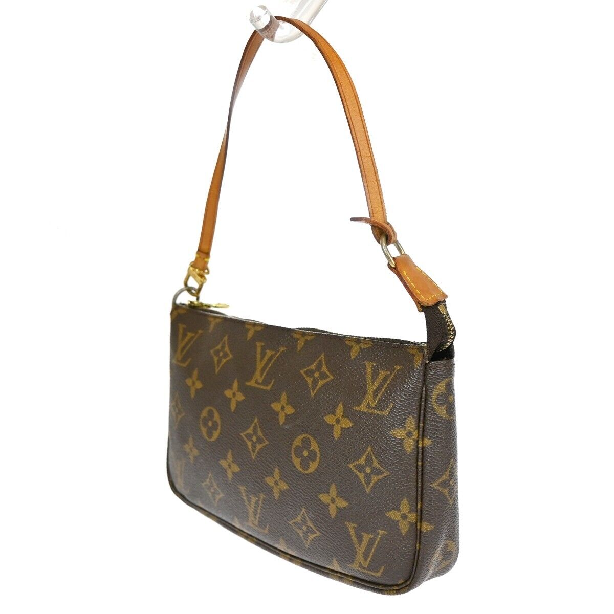 LOUIS VUITTON Pochette Accessoires Hand Bag Monogram Leather BN M51980 13ED392