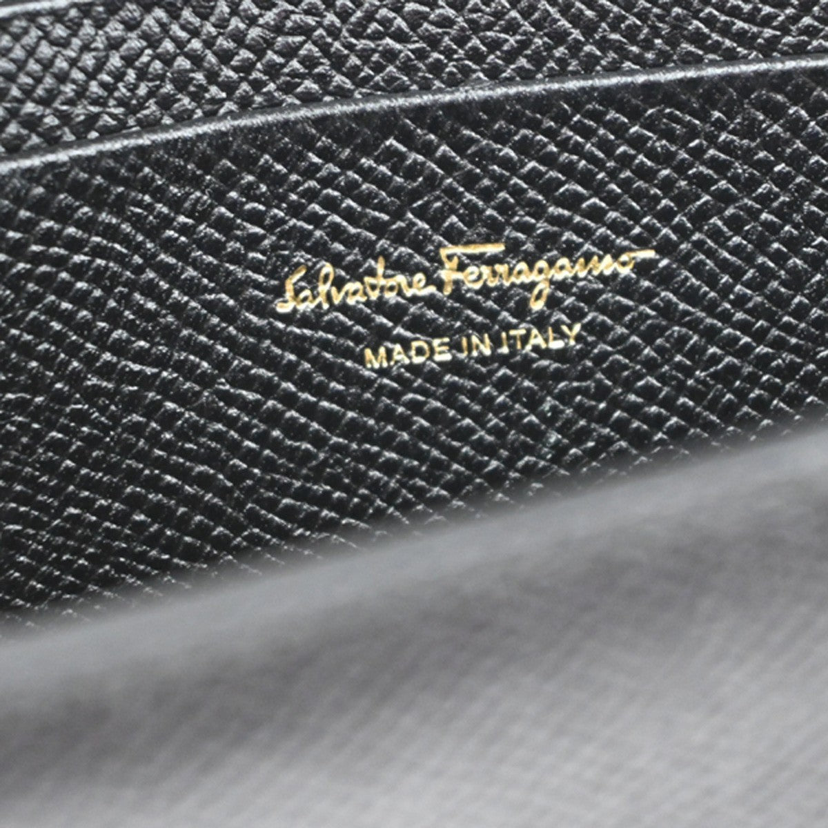 SALVATORE FERRAGAMO Logo Gancini Mini Shoulder Bag Leather Black GHW 37YH951