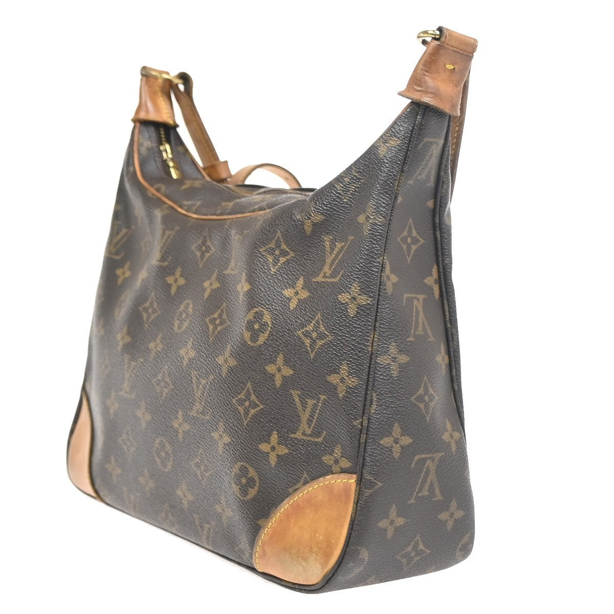 LOUIS VUITTON Boulogne 30 Shoulder Bag Monogram Leather Brown M51265 32KC796