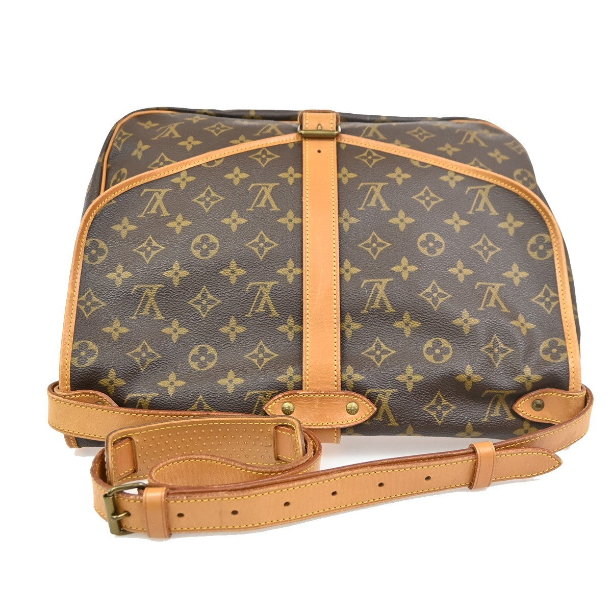 LOUIS VUITTON Saumur 35 Shoulder Bag Monogram Leather BN France M42254 15TA710