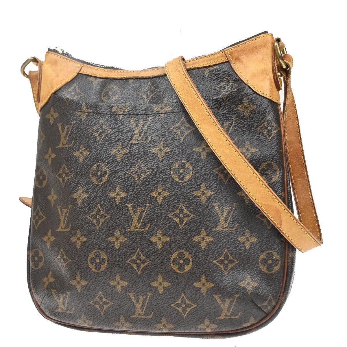LOUIS VUITTON Odeon PM Shoulder Bag Monogram Leather Brown France M56390 83YH994