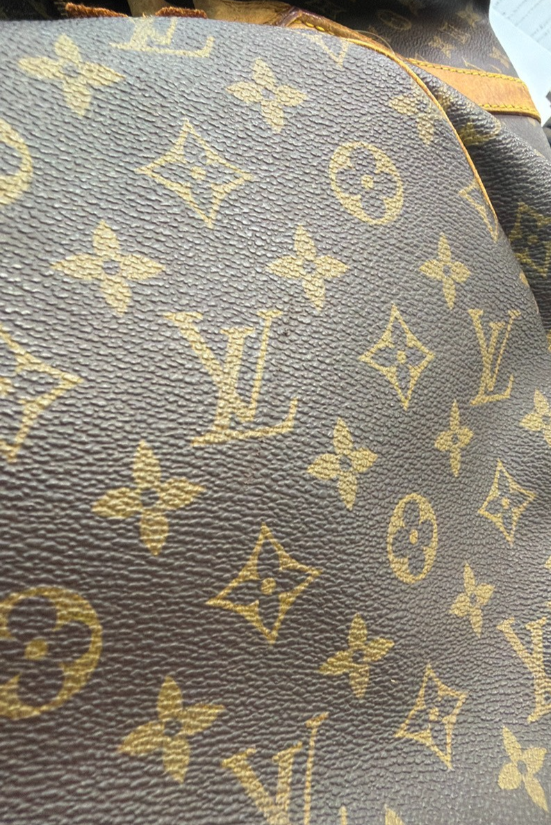 LOUIS VUITTON Keepall 55 Travel Hand Bag Monogram Leather Brown M41424 35YJ255