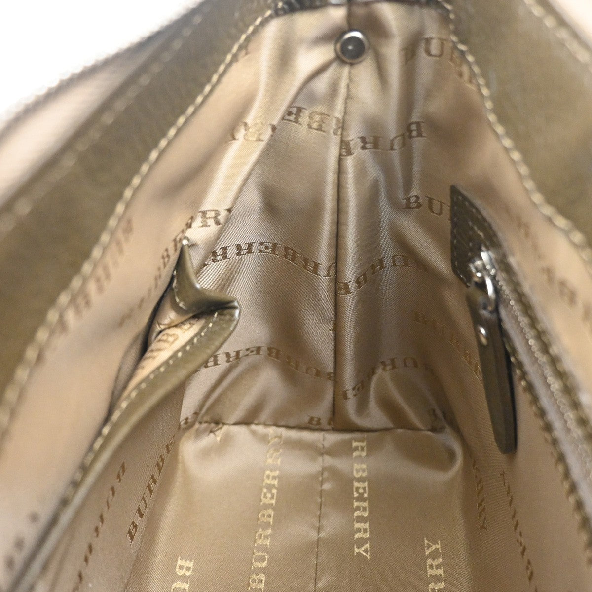 BURBERRY Logo Nova Check Shoulder Hand Bag Canvas Leather KI BE SHW 34RQ034