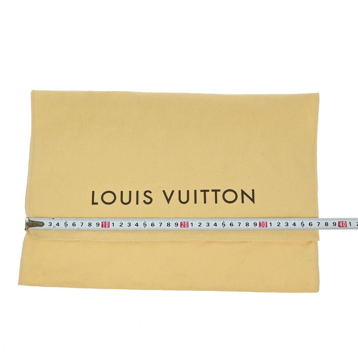 LOUIS VUITTON Logo 10 Set Dust Bag Drawstring Canvas Cotton Beige Brown 09EE147
