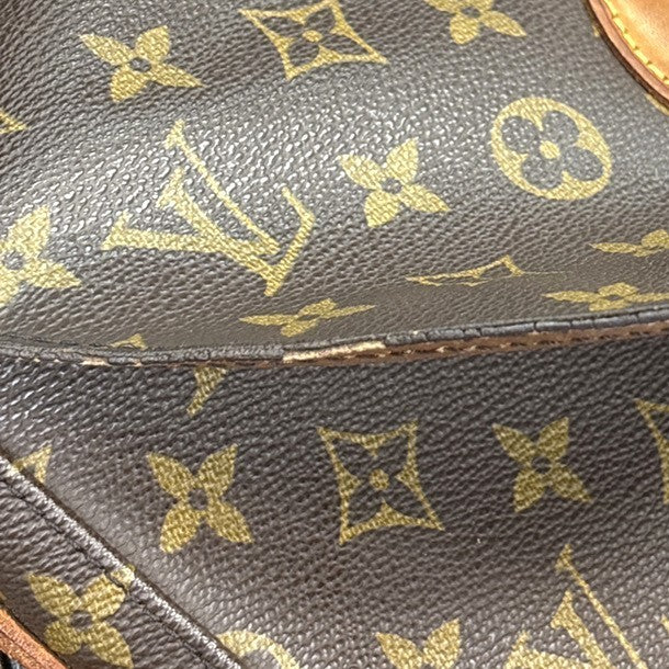 LOUIS VUITTON Saint Cloud GM Shoulder Bag Monogram Leather Brown M51242 33MA507