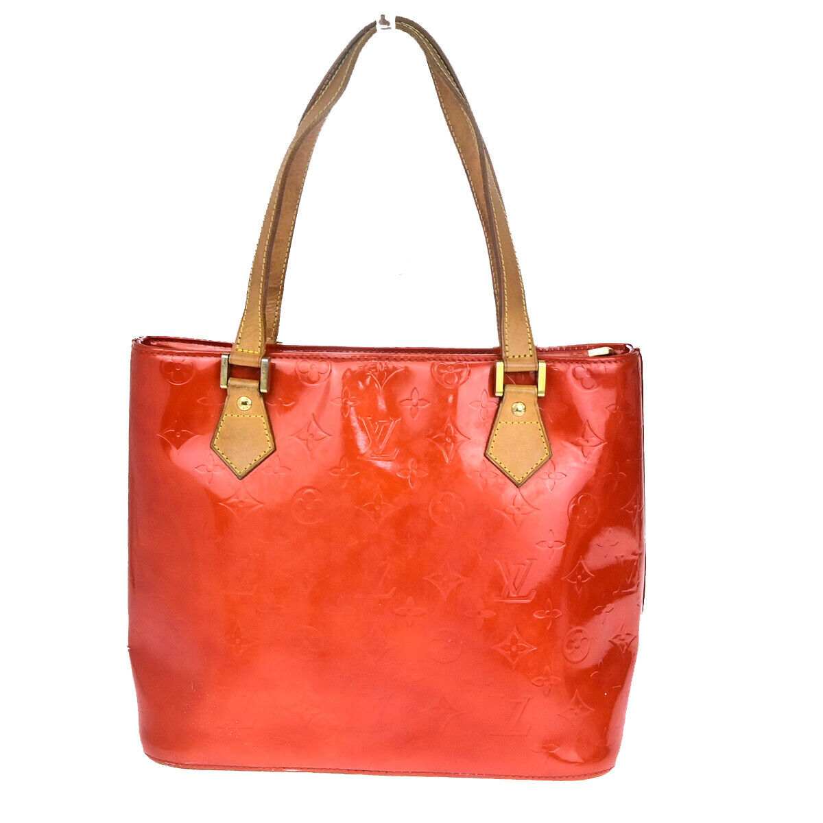 LOUIS VUITTON Houston Shoulder Bag Monogram Vernis Rouge M91092 60YF418