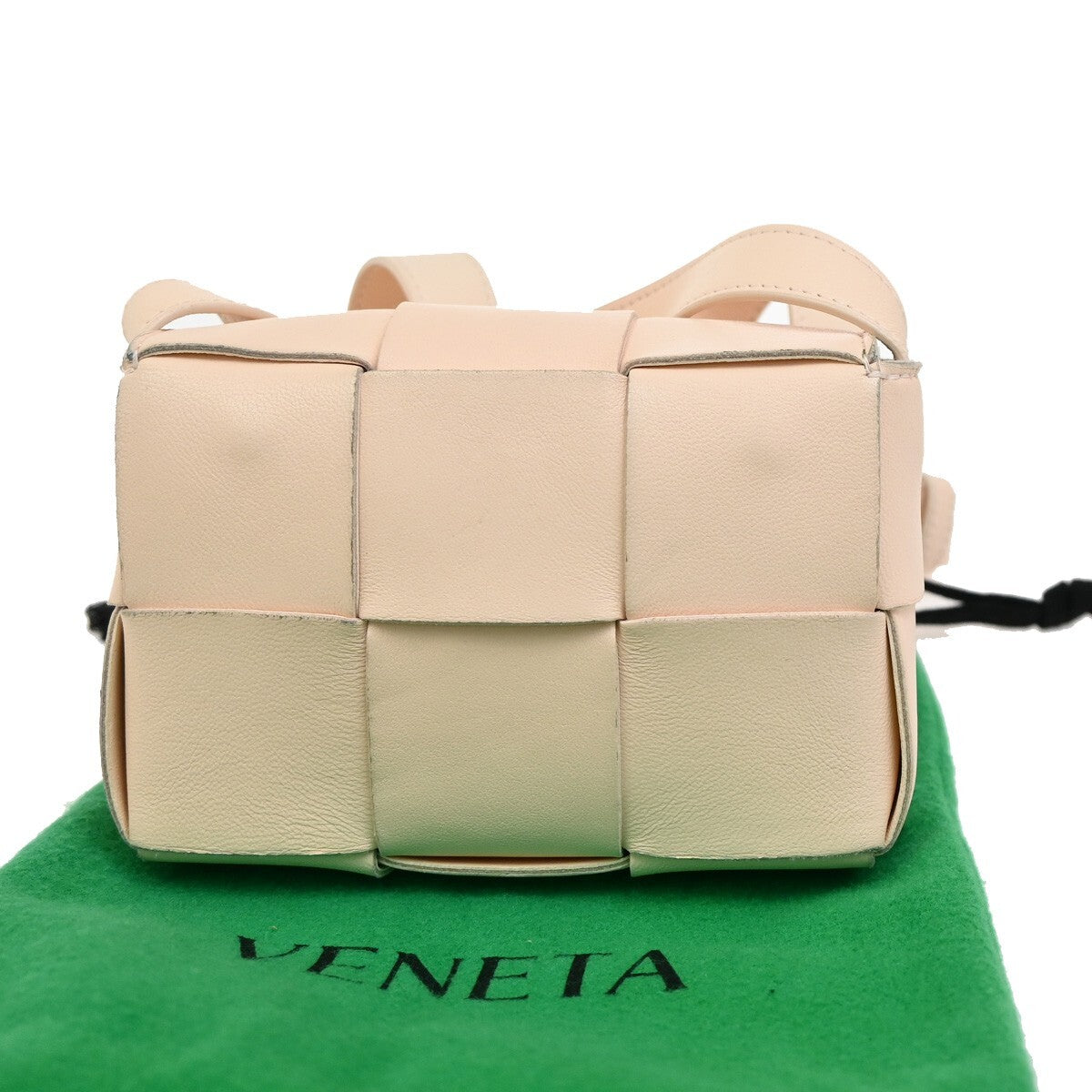 BOTTEGA VENETA Logo Mini Candy Cassette Shoulder Bag Leather Pink 16RL181