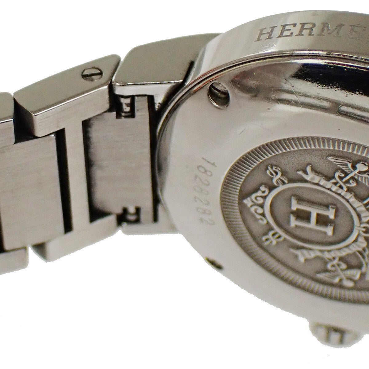 HERMES Nomad NO1.210 Wrist Watch Dial Quartz Stainless Steel Swiss Made 81LC282