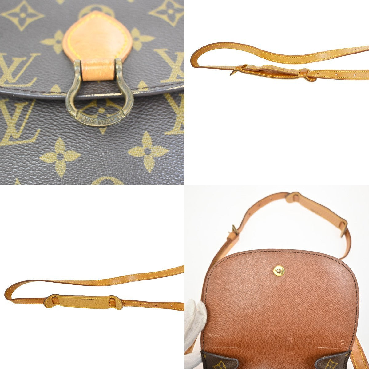 LOUIS VUITTON Mini Saint Cloud Shoulder Bag Monogram Leather BN M51244 88KC484
