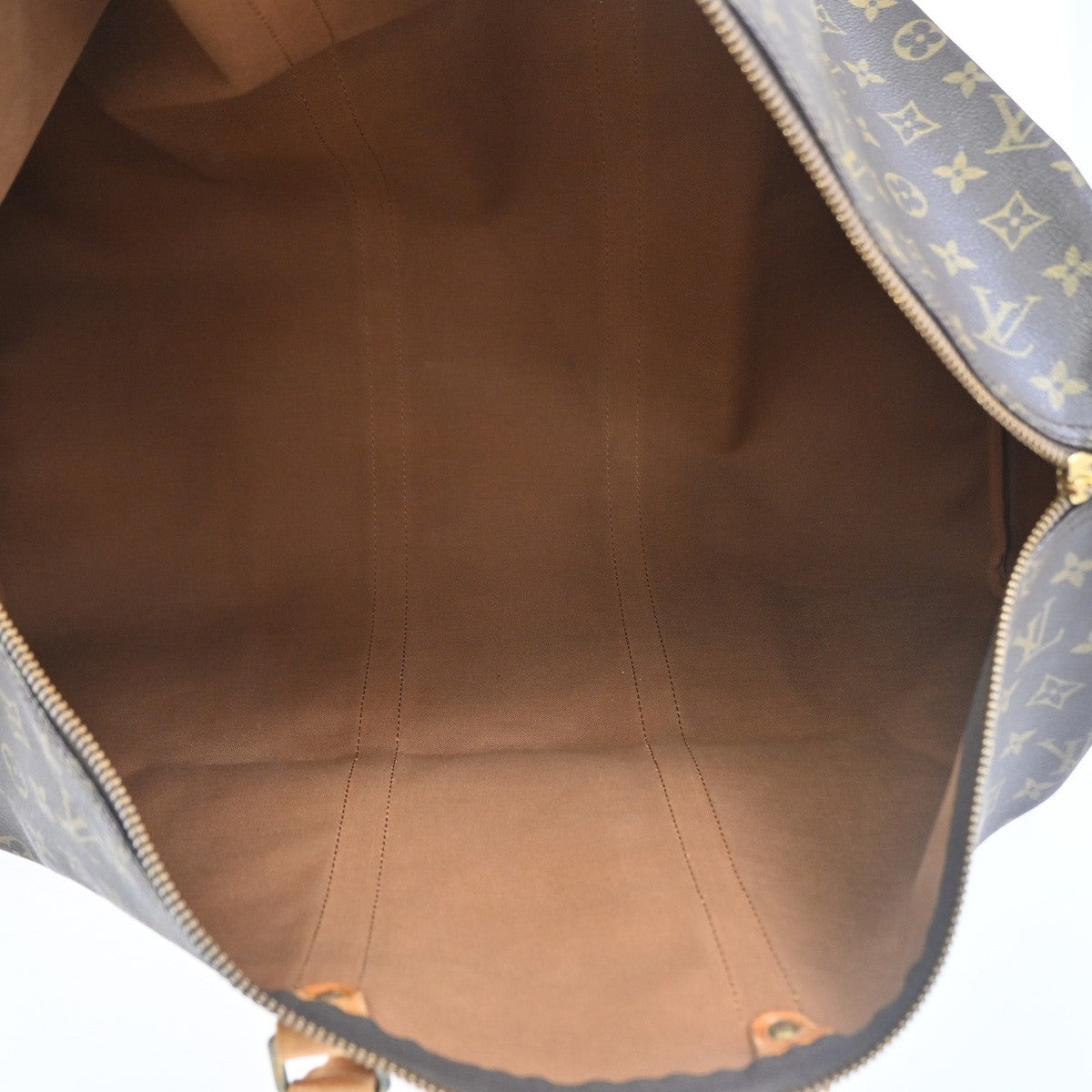 LOUIS VUITTON Keepall 55 Travel Hand Bag Monogram Leather Brown M41424 76CA817