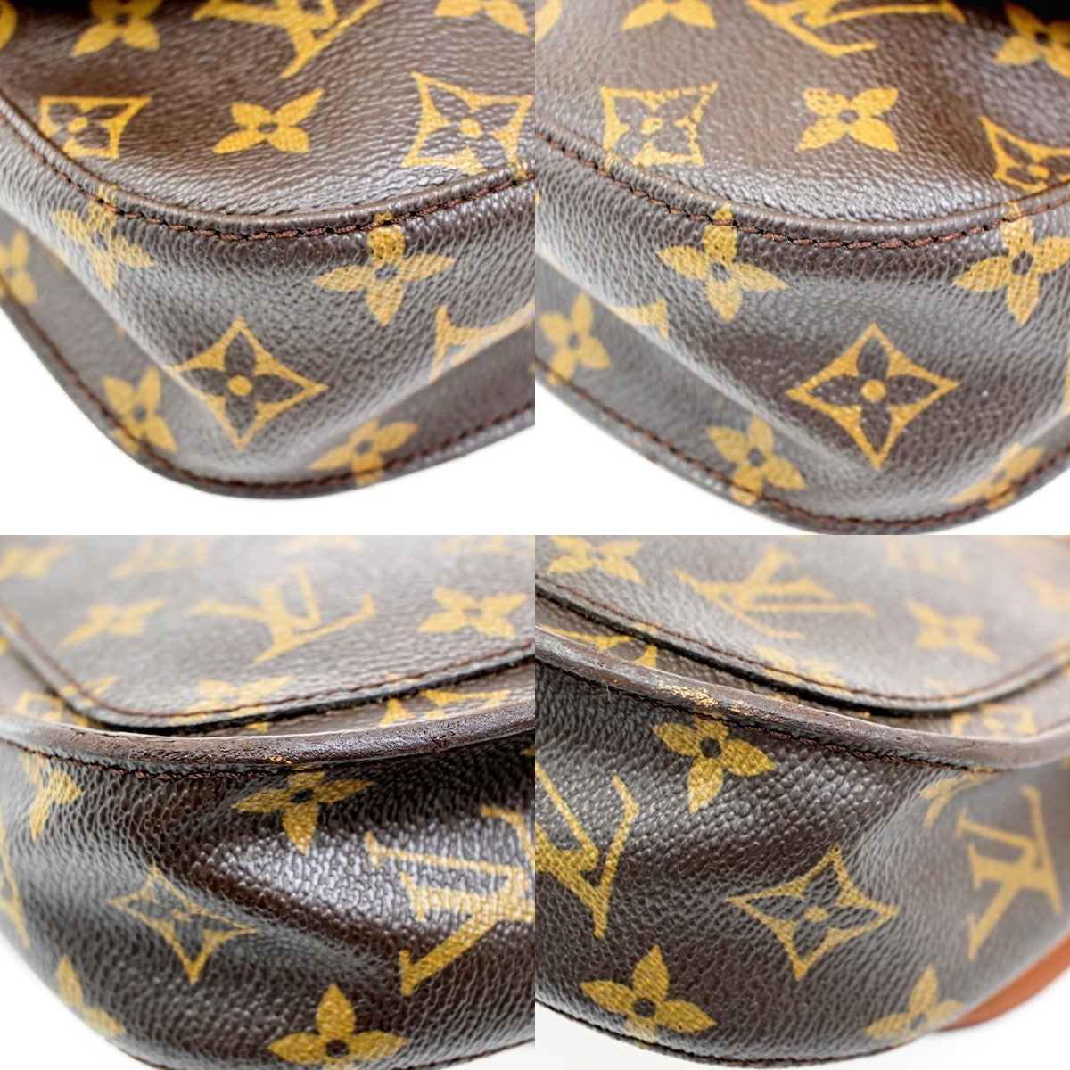 LOUIS VUITTON Mini Saint Cloud Shoulder Bag Monogram Leather BN M51244 80TA398