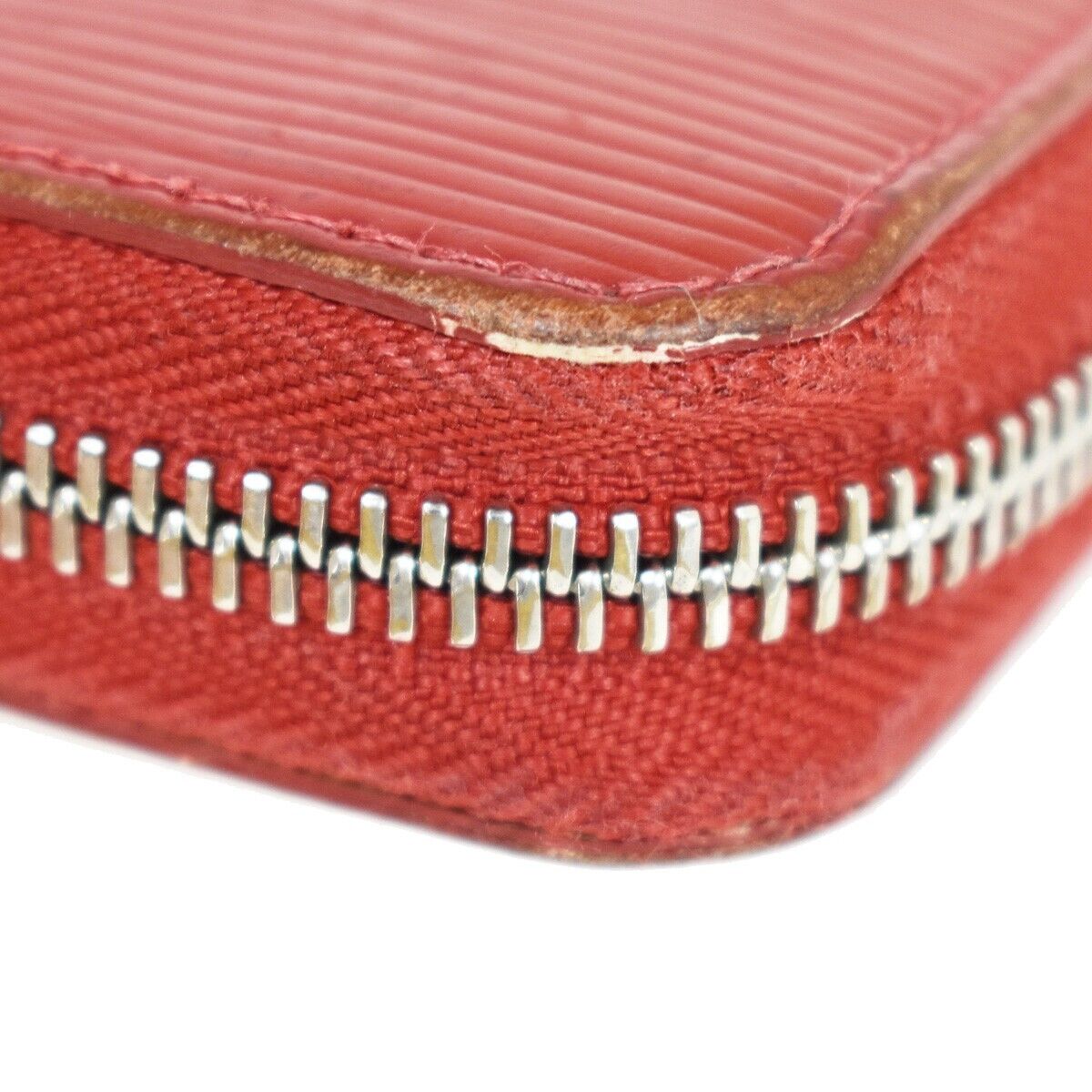 LOUIS VUITTON LV Zippy Wallte Long Purse Epi Leather Carmine M60304 66YA933