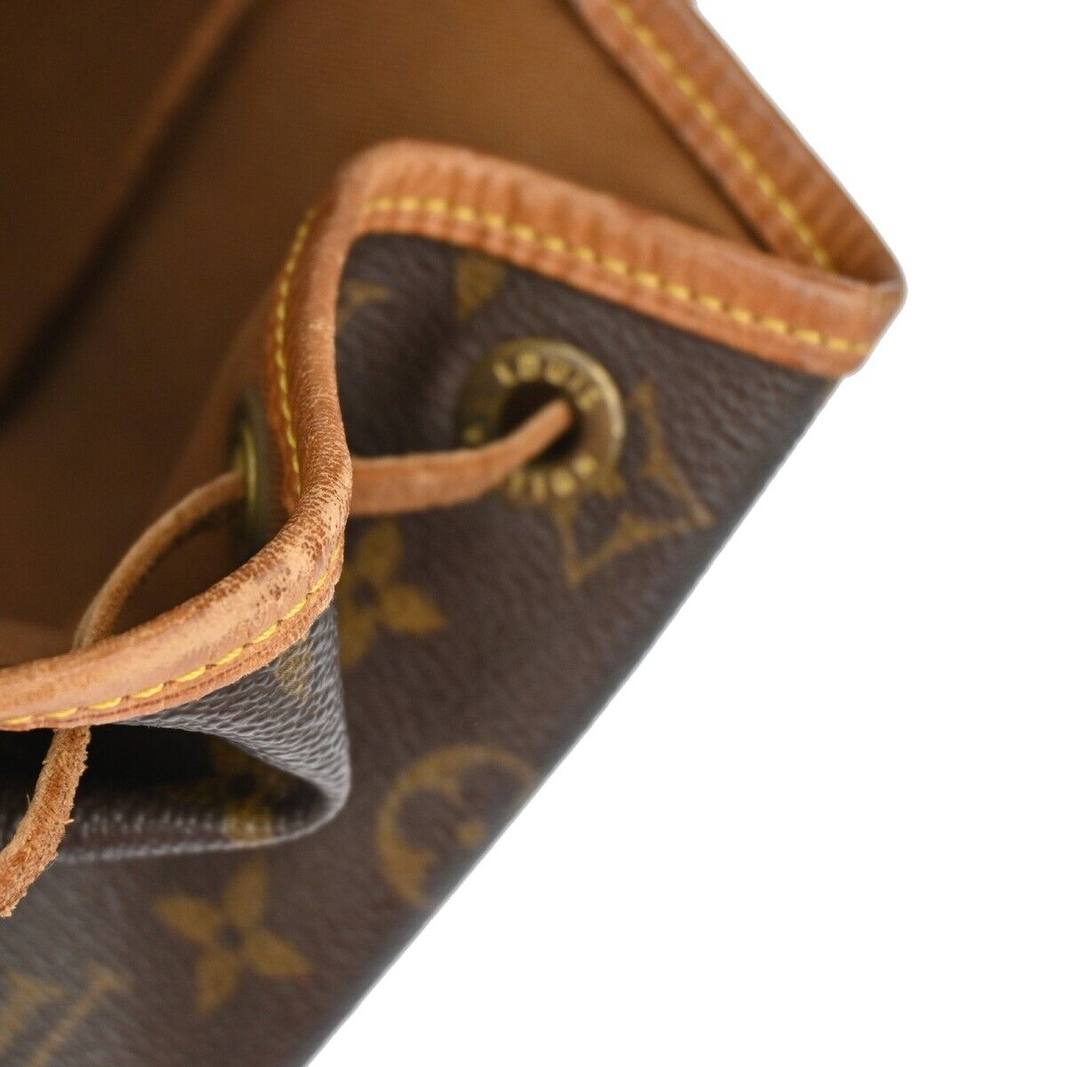 LOUIS VUITTON Montsouris MM Backpack Bag Monogram Leather Brown M51136 79FA413