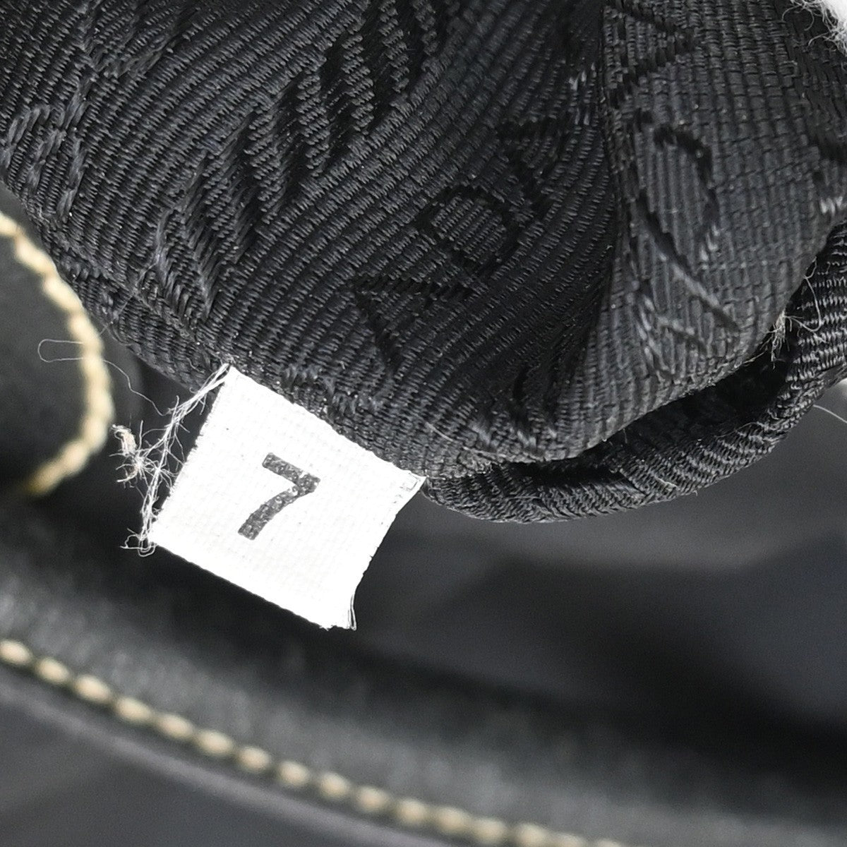 PRADA MILANO Logo Tessuto Shoulder Hobo Bag Nylon Leather Black 65KC491