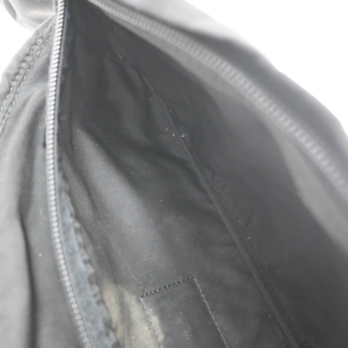 PRADA MILANO Tessuto Bum Bag Nylon Leather Black Italy 67CB022