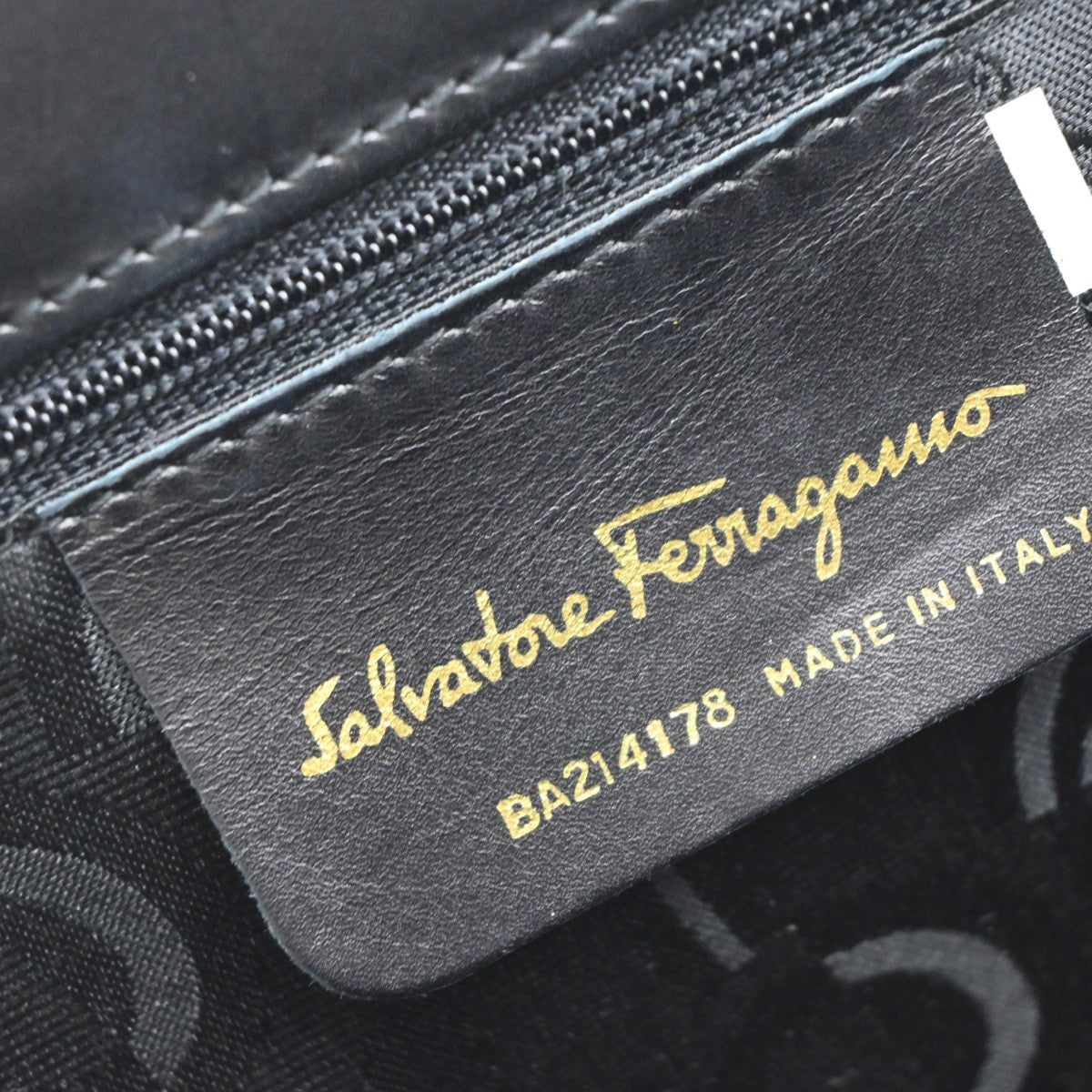 SALVATORE FERRAGAMO Logo Vara 2Way Shoulder Hand Bag Canvas Leather BK 86EF774