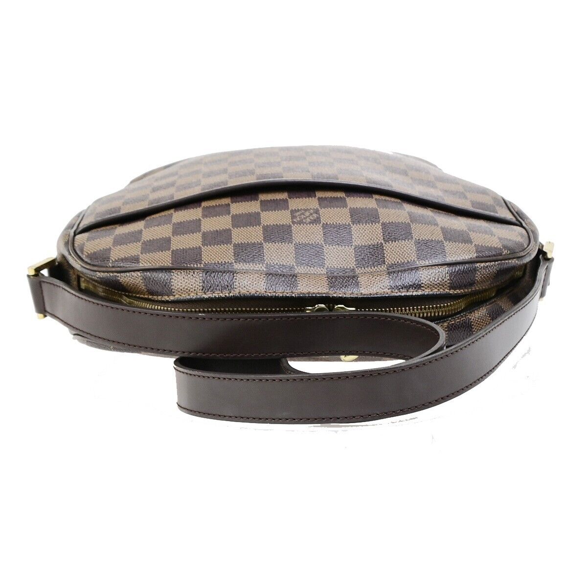 LOUIS VUITTON Ipanema GM Shoulder Bag Damier Ebene Leather Brown N51292 37EC922