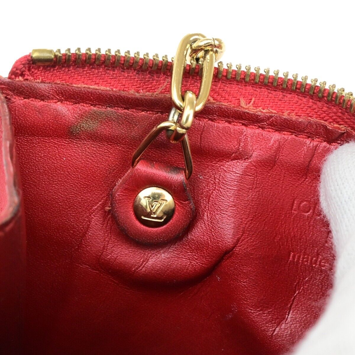 LOUIS VUITTON Pochette Cles Coin Wallet Monogram Vernis Hot Pink M90312 66EC583