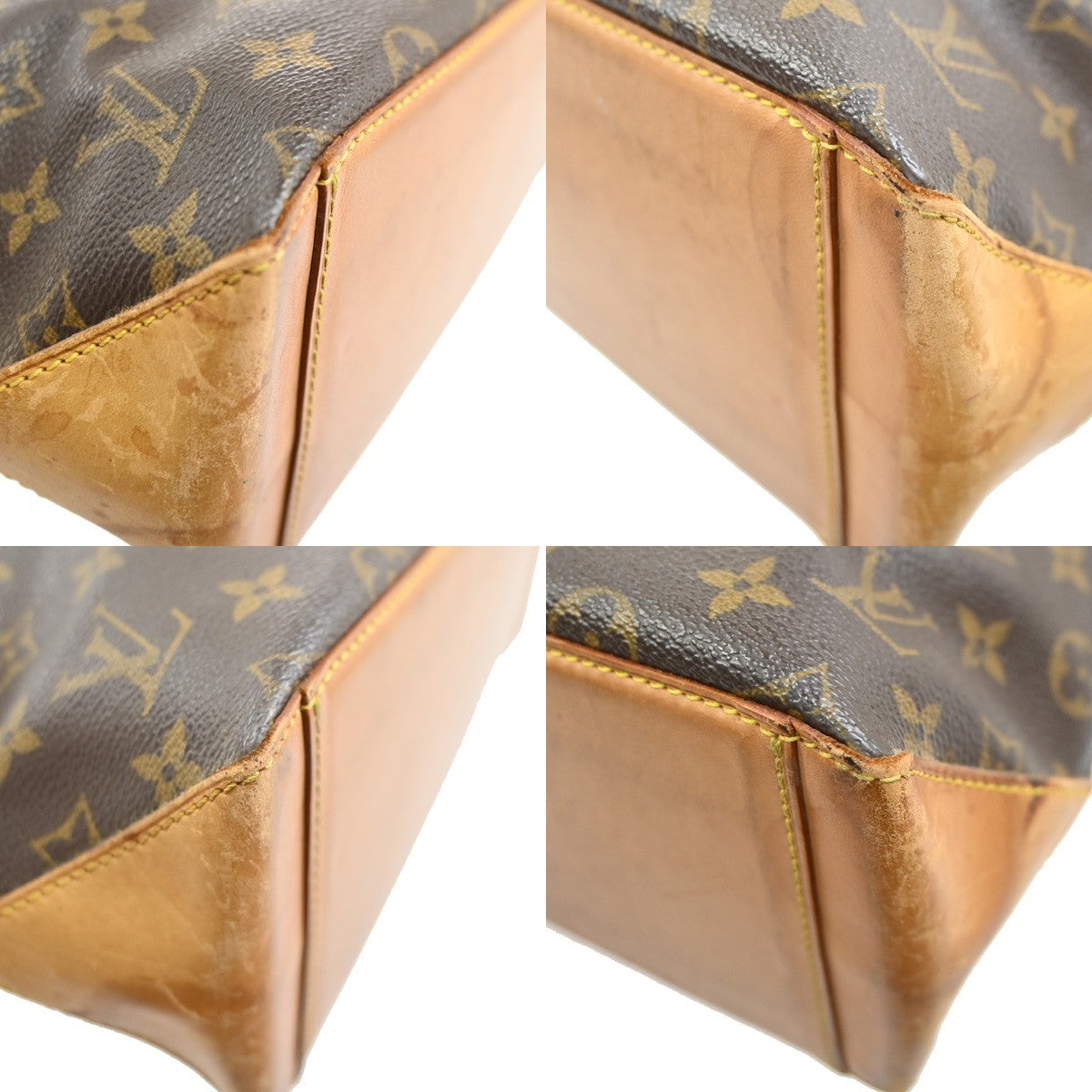 LOUIS VUITTON Cabas Piano Shoulder Bag Monogram Leather Brown M51148 67SA054