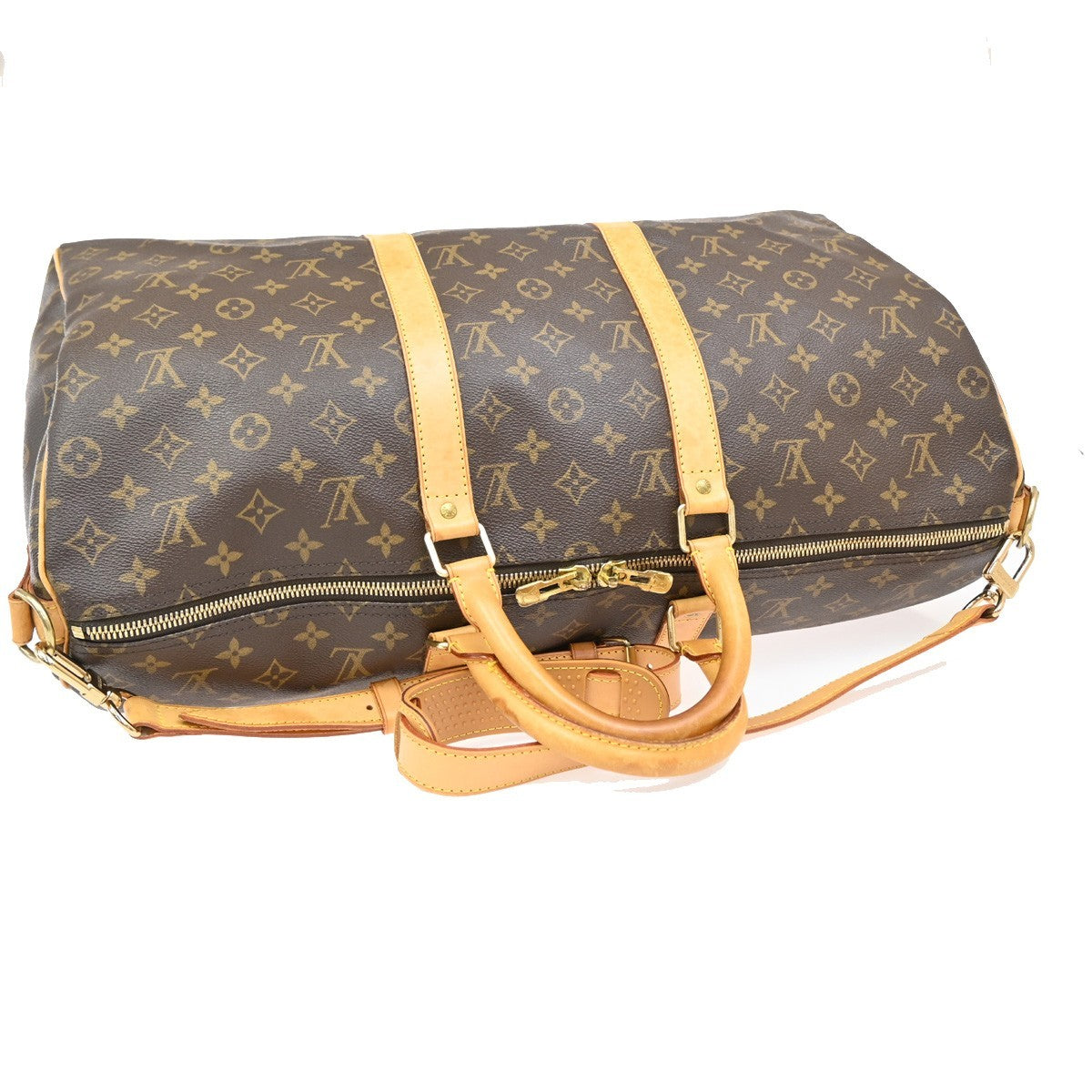 LOUIS VUITTON Keepall Bandouliere 50 2Way Hand Bag Monogram Brown M41416 97EF847