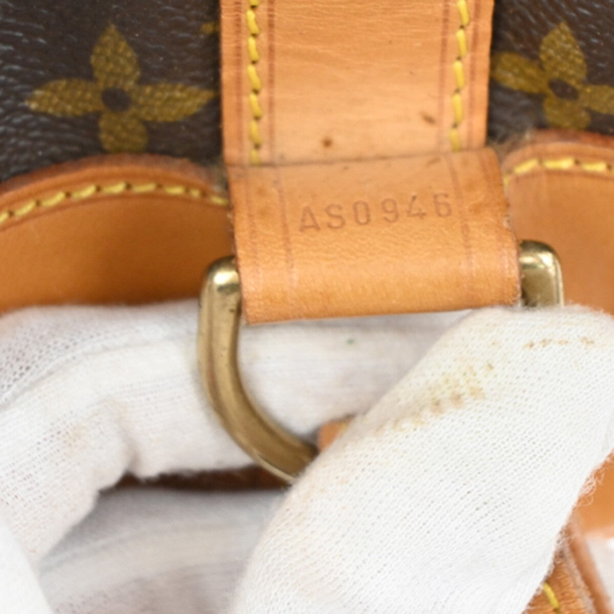 LOUIS VUITTON LV Randonnee PM Shoulder Bag Monogram Leather Brown M42243 99EE238