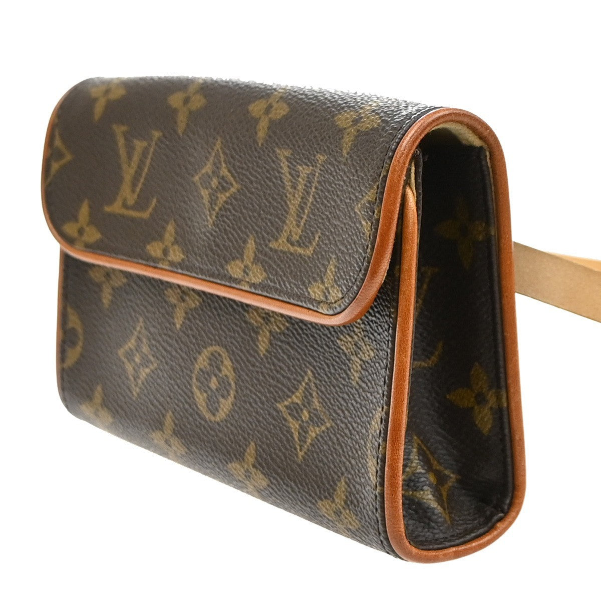 LOUIS VUITTON Pochette Florentine Bum Bag Monogram Leather Brown M51855 85MA630