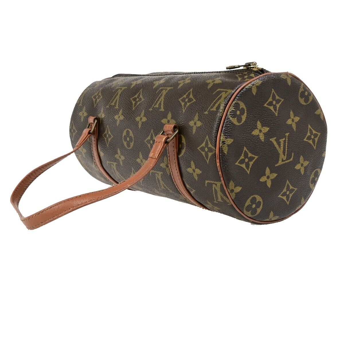 LOUIS VUITTON PAPILLON 26 Hand Bag Monogram Leather Brown France M51366 34ED046