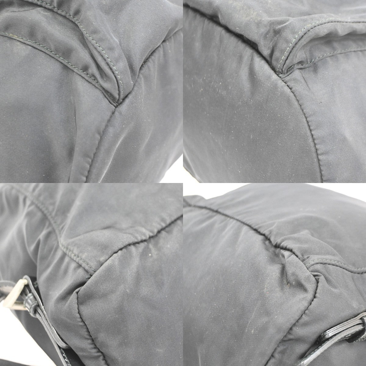 PRADA MILANO Logo Tessuto Strawing Backpack Nylon Leather BK SHW Italy 05CB002