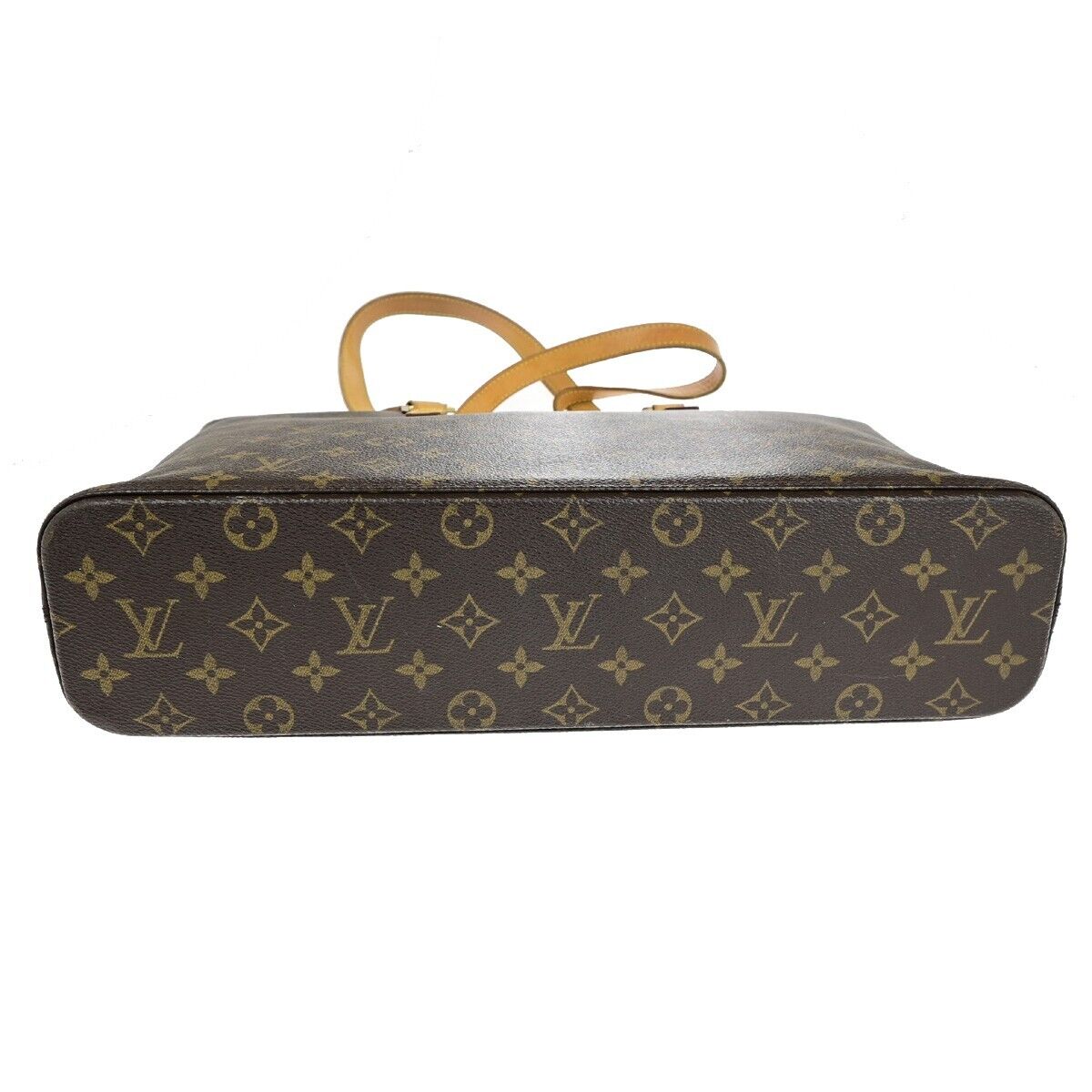 LOUIS VUITTON Logo Luco Shoulder Tote Bag Monogram Leather Brown M51155 84ED409