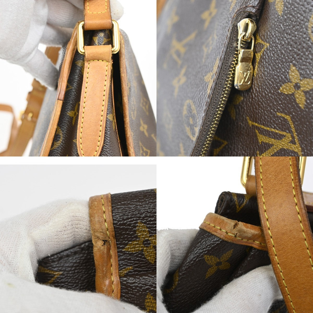 LOUIS VUITTON Menilmontant MM Shoulder Bag Monogram Leather BN M40473 85KB631