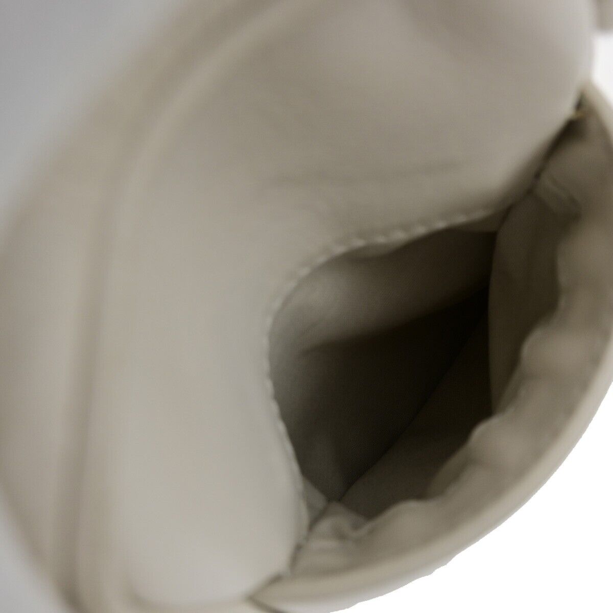 BOTTEGA VENETA Logo Mini Shoulder Bag Leather White Made in Italy 83EC630