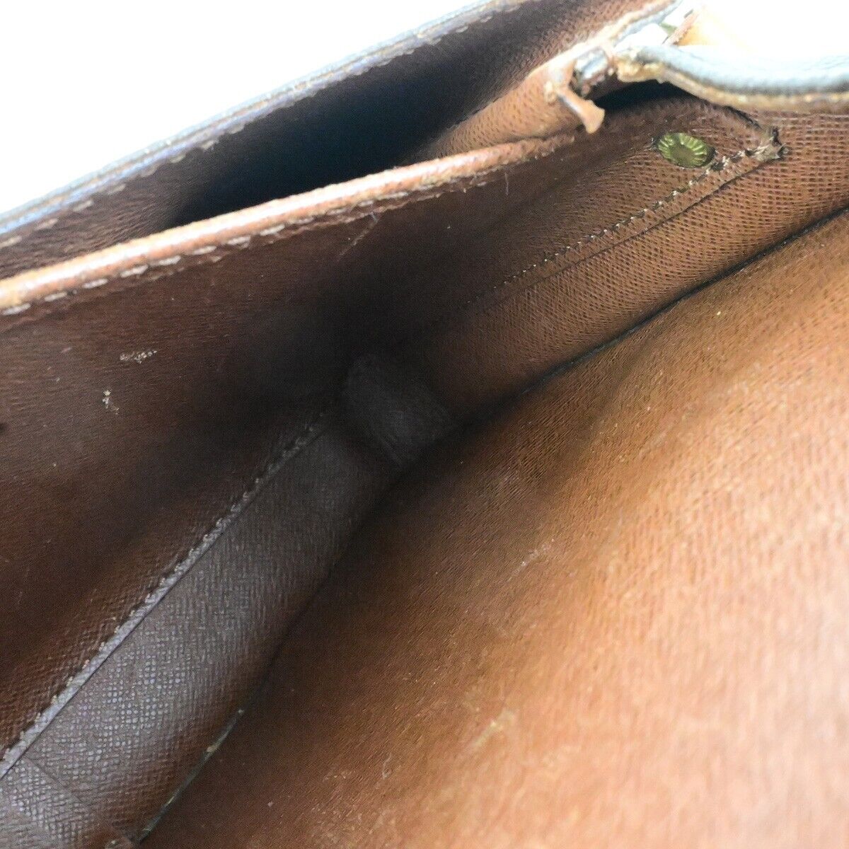 LOUIS VUITTON Cartouchiere GM Shoulder Bag Monogram Leather Brown M51252 61ED503