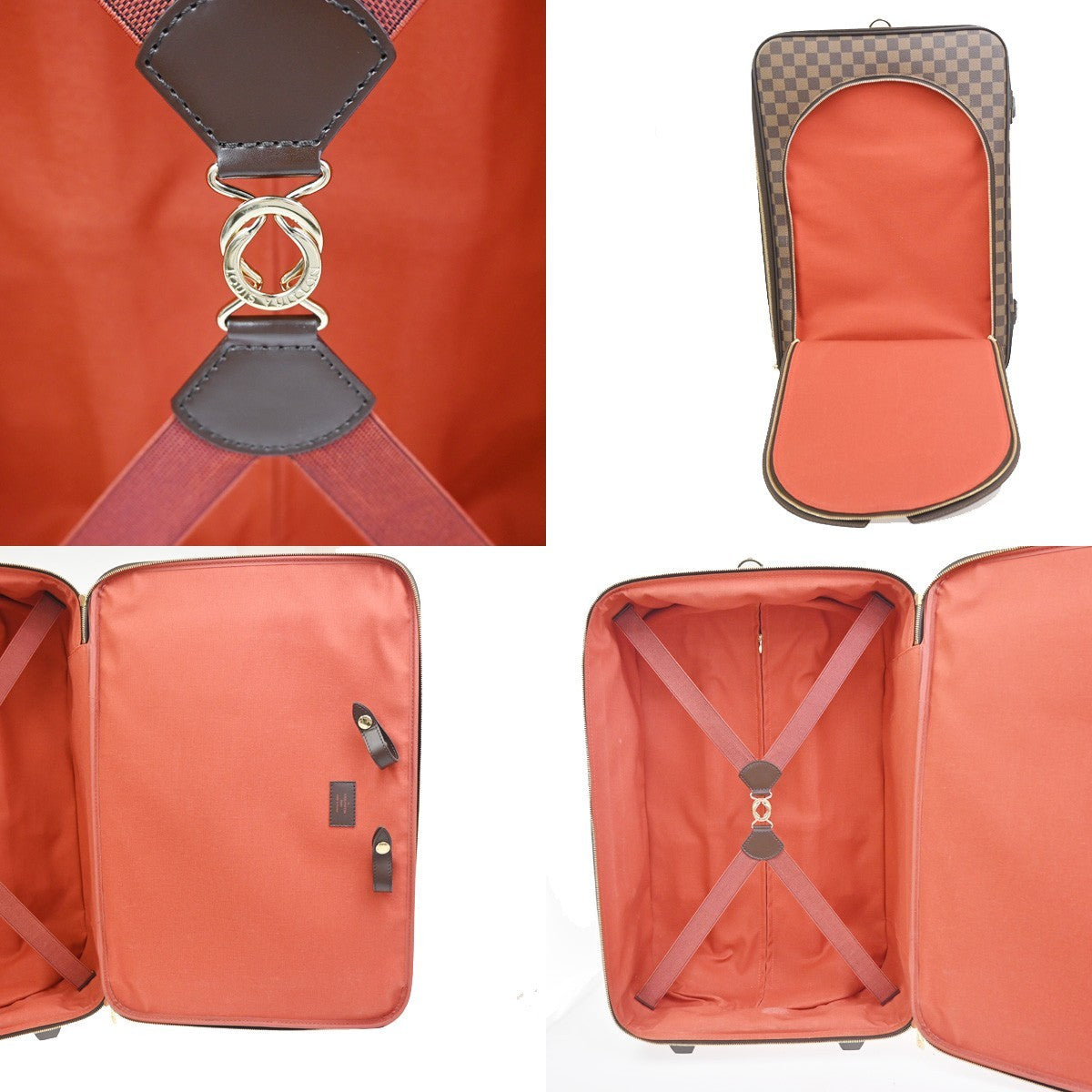 LOUIS VUITTON Pegase 55 Suitcase Carry on Bag Damier Ebene Brown N23294 84ZA357