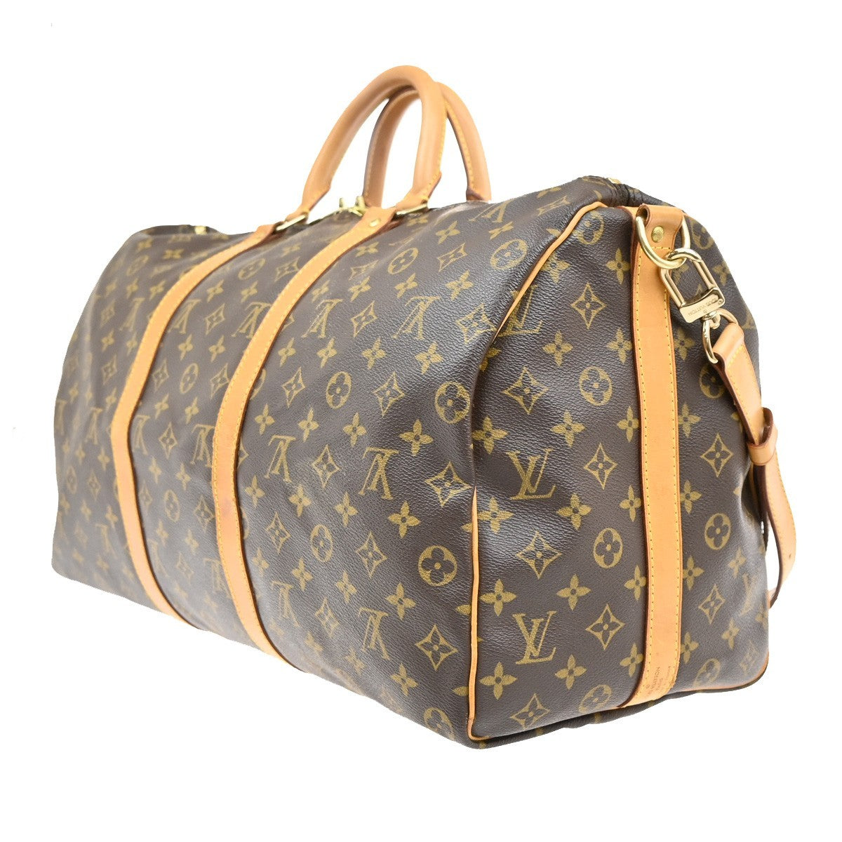 LOUIS VUITTON Keepall Bandouliere 50 2Way Hand Bag Monogram Brown M41416 99EF810