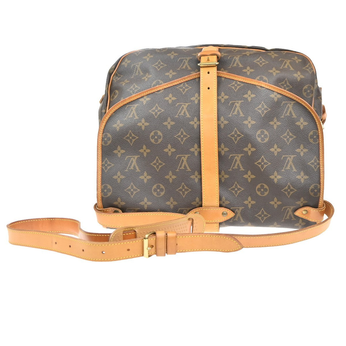 LOUIS VUITTON Saumur 35 Shoulder Bag Monogram Leather BN France M42254 74KC864