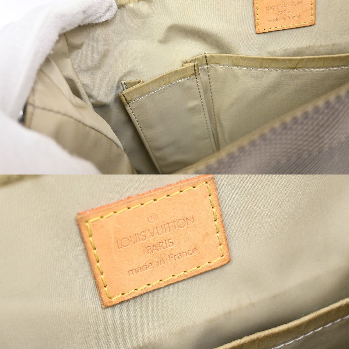 LOUIS VUITTON Petit Messager Shoulder Bag Damier Geant Leather KI M93617 32KB347