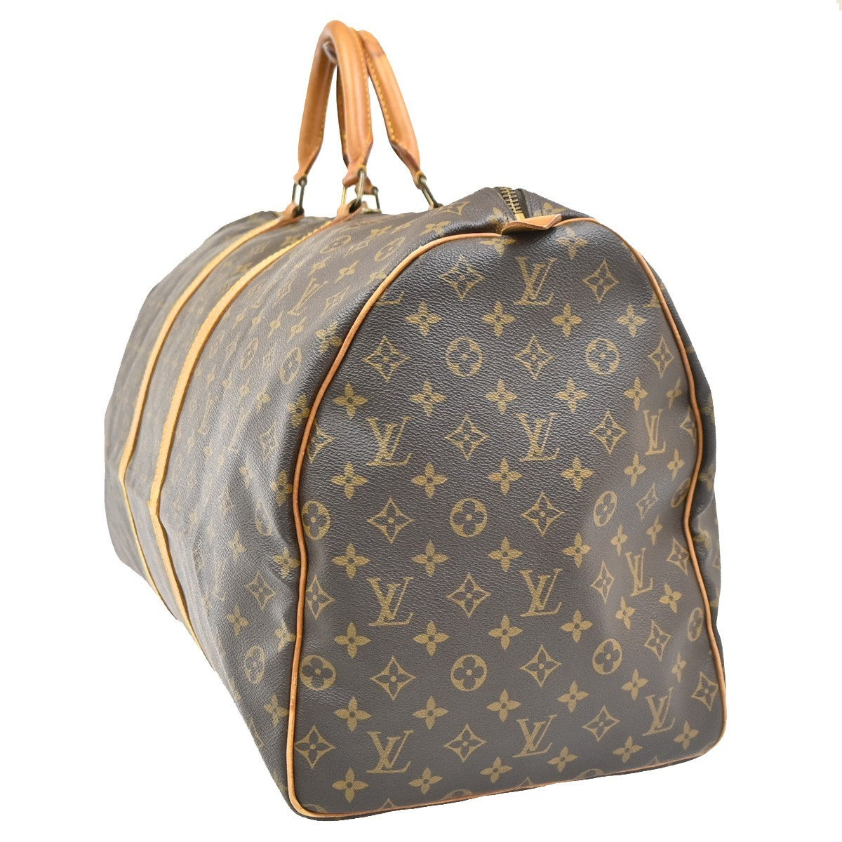 LOUIS VUITTON Keepall 60 Travel Hand Bag Monogram Leather Brown M41422 11PA090