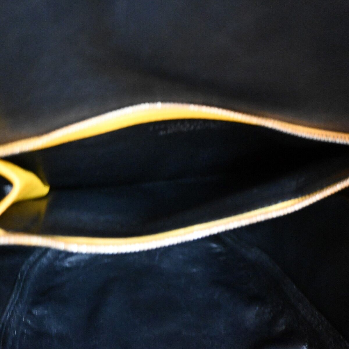 BALENCIAGA Logo 2Way Shoulder Hand Bag Leather Yellow Silver 87SH253