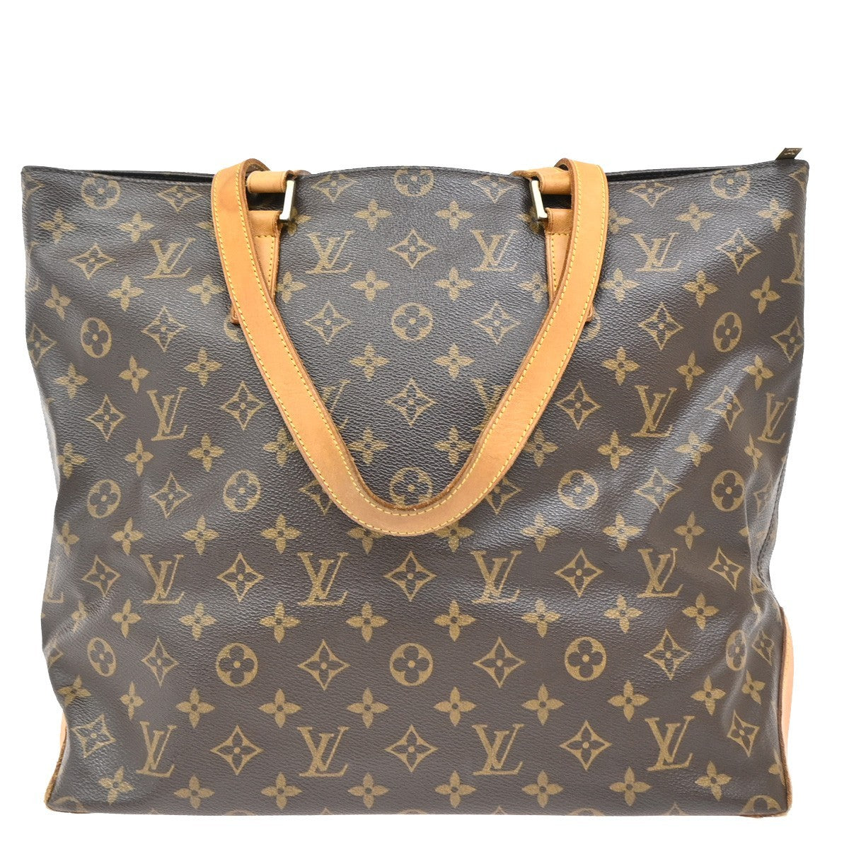 LOUIS VUITTON Cabas Mezzo Shoulder Bag Monogram Leather Brown M51151 82KB425