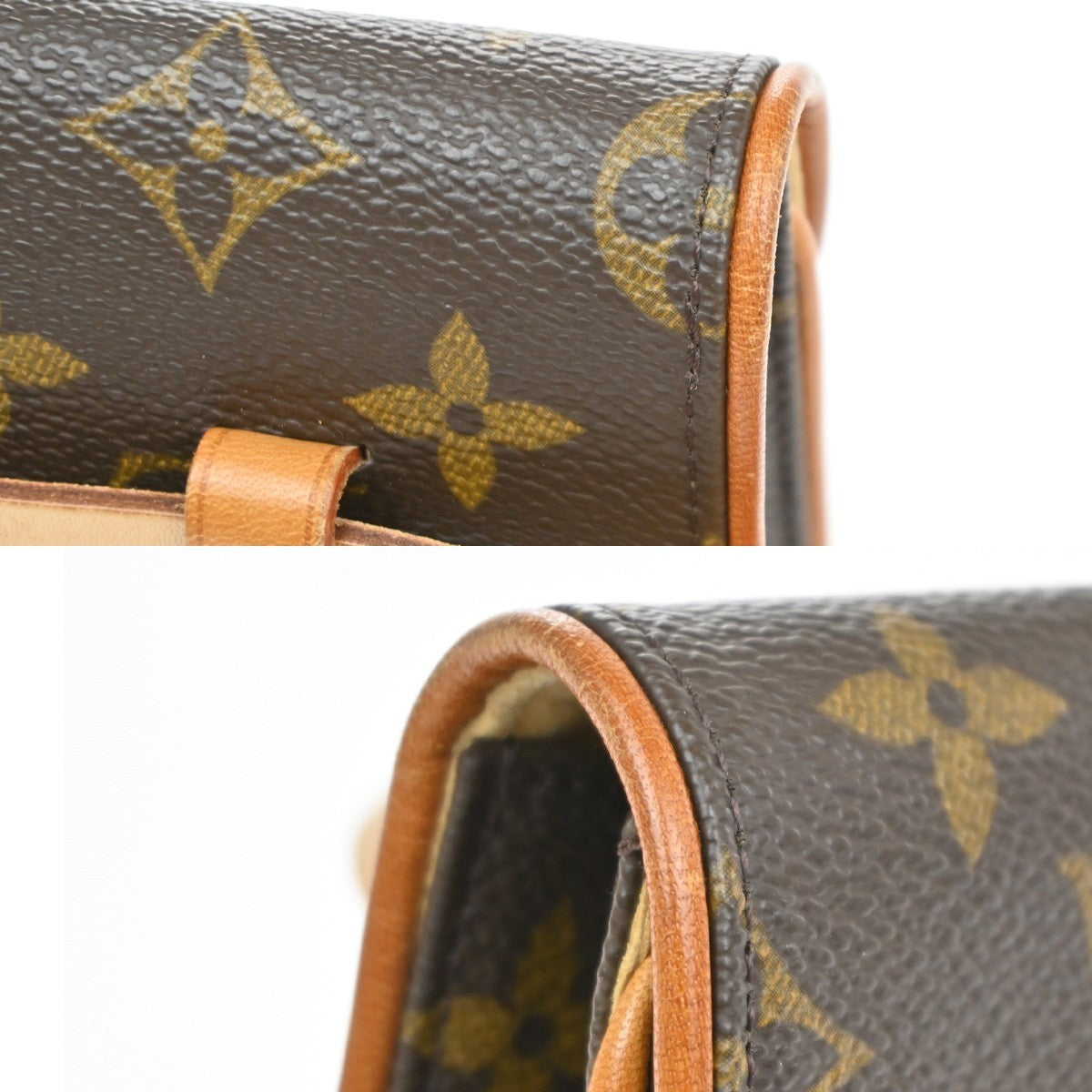 LOUIS VUITTON Pochette Florentine Bum Bag Monogram Leather Brown M51855 85MA630