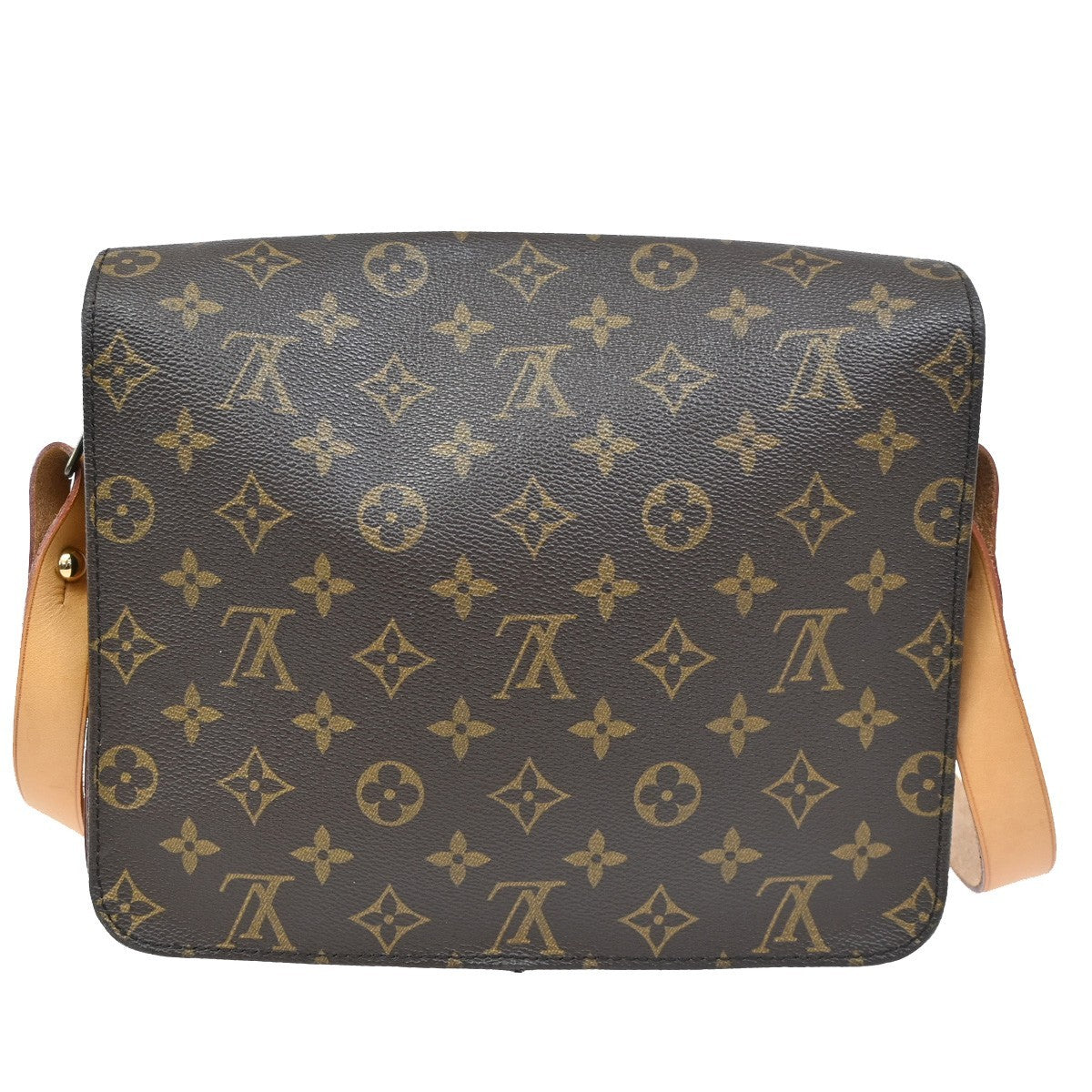 LOUIS VUITTON Cartouchiere GM Shoulder Bag Monogram Leather Brown M51252 77CA262
