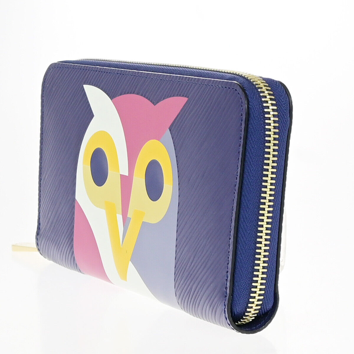 LOUIS VUITTON owl Night Bird Long Zippy Wallet Epi Leather Iris M42558 16RF193