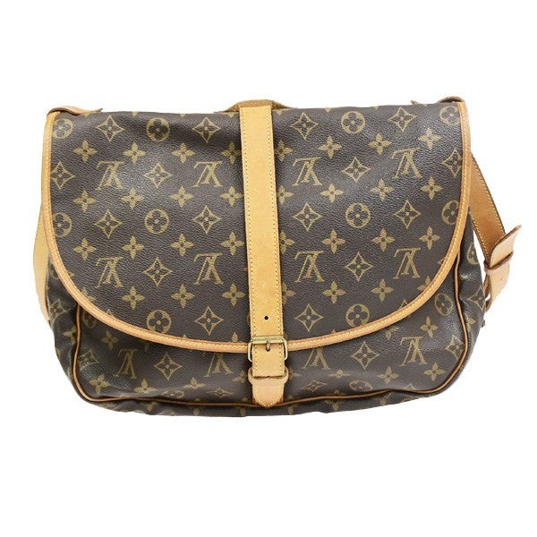 LOUIS VUITTON Saumur 35 Shoulder Bag Monogram Leather BN France M42254 77CB043